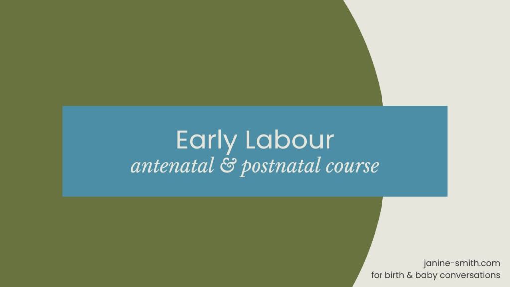 Module 1: Early&nbsp;Labour