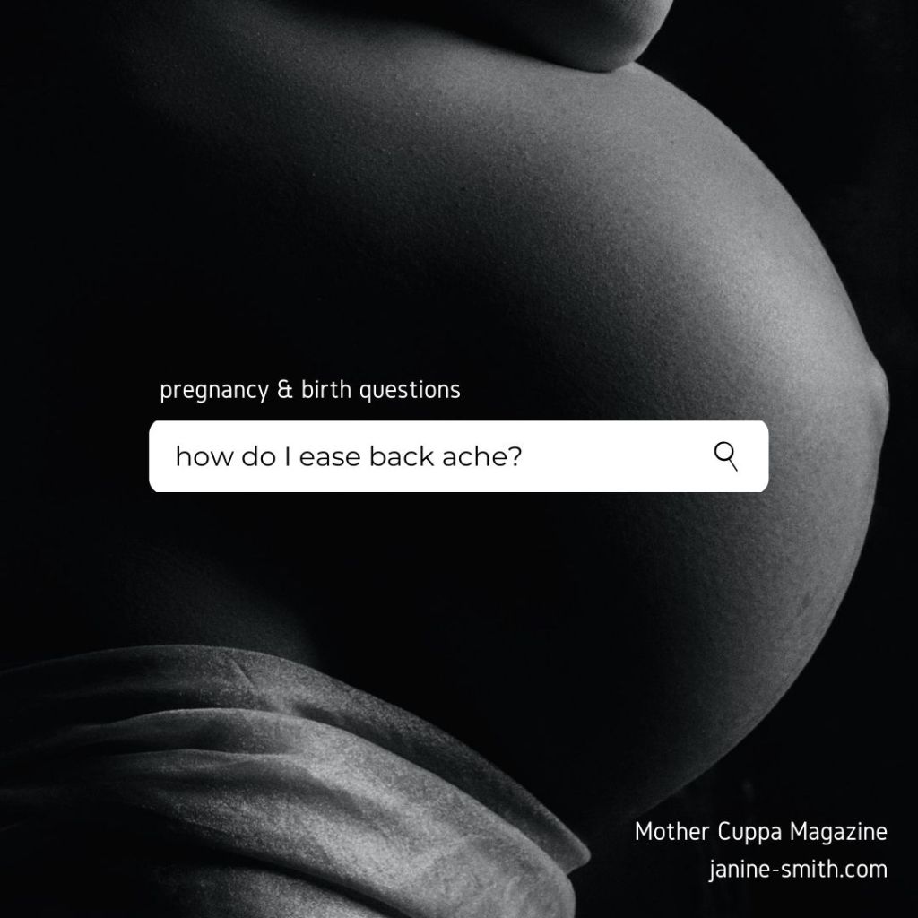 How can I ease pregnancy back&nbsp;pain?
