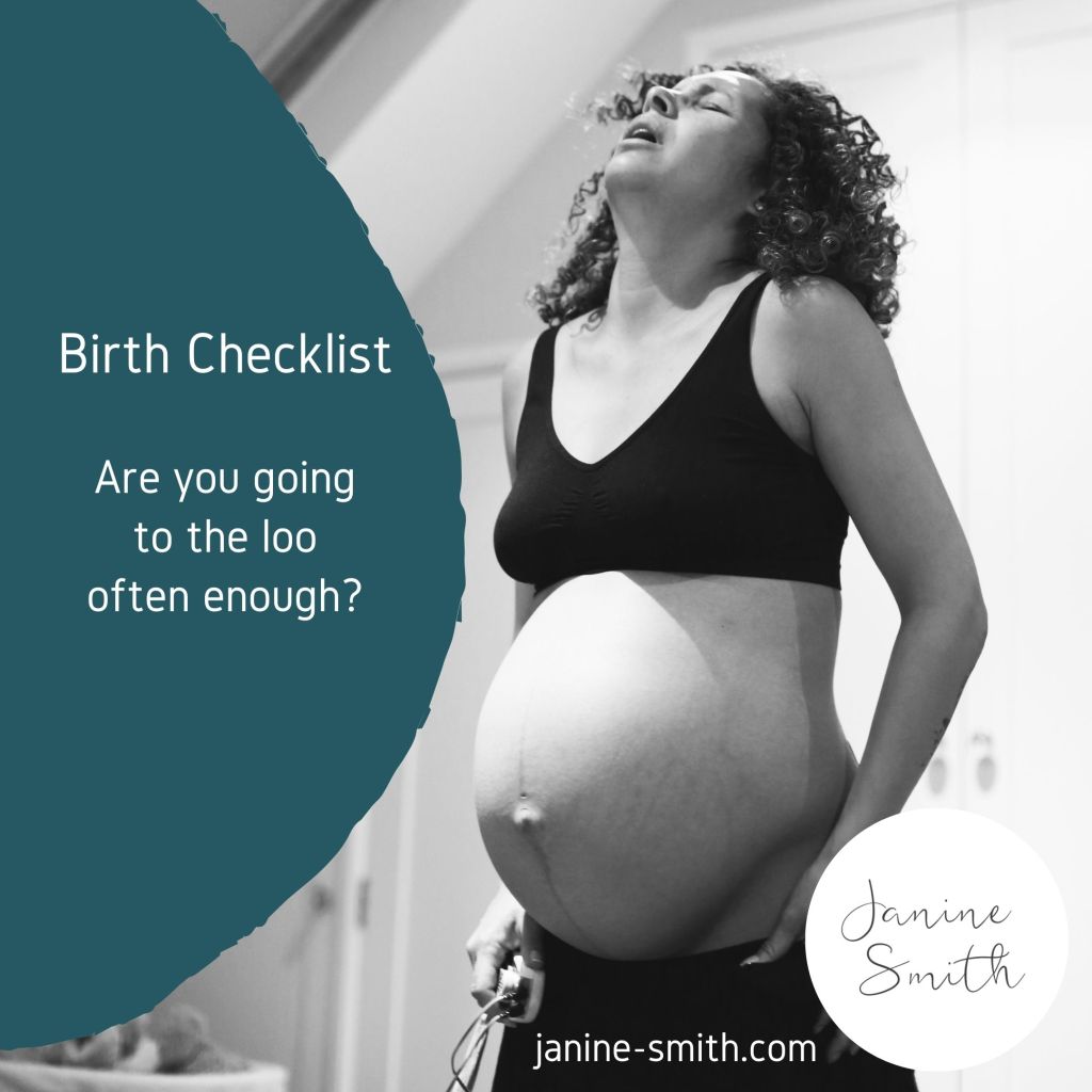 Labour & Birth Checklist: go to the&nbsp;loo